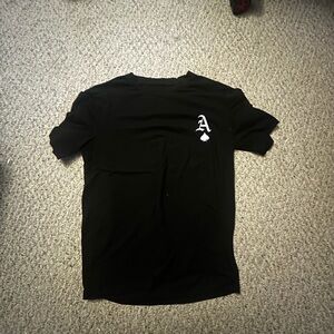 SHEIN Black Short Sleeve Tee Essential Crew Neck